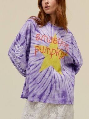 Daydreamer Smashing Pumpkins Siamese Dream Star Tie Dye Long Sleeve One Size